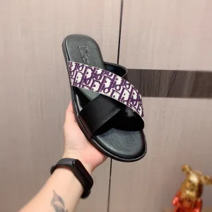 High Quality Dior Leather Slippers