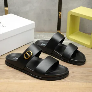 Aaa Dior Cowhide Slippers For Summer