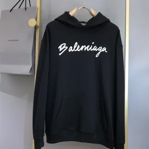 Designer Balenciaga Hoodie Ash Cotton Pure Exquisite Tailoring