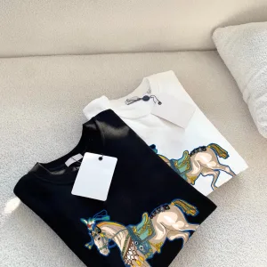 Luxury Aaa Hermès Cotton Long-Sleeved Sweatshirt For Fall