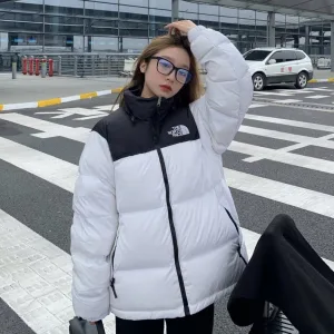 Luxury Reps The North Face Cotton-Padded Coat Red Cotton Down Light Outdoor Winter Embroidery Patch