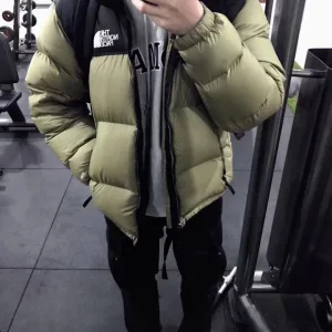 Reps Super Clone The North Face Cotton-Padded Coat Red Cotton Down Light Outdoor Winter Embroidery Patch