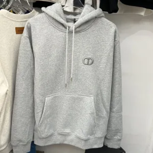 Luxury Dior Hoodie Red Cotton Pure Fleece