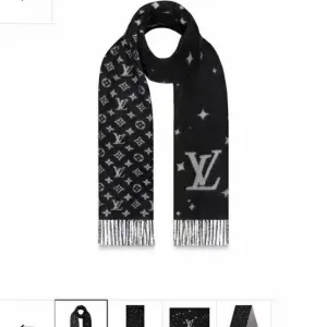 Luxury High Quality Louis Vuitton Shawl Blue Jacquard Winter