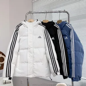 Reps Adidas Cotton-Padded Coat Red Down Waterproof Design High-Quality Materials Winter