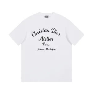 Luxury Dior Short Sleeves Black Spring Summer