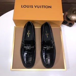 Luxury Louis Vuitton Cowhide Leather Shoes
