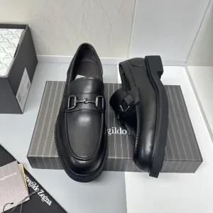 Luxury Ermenegildo Zegna Cowhide Leather Shoes