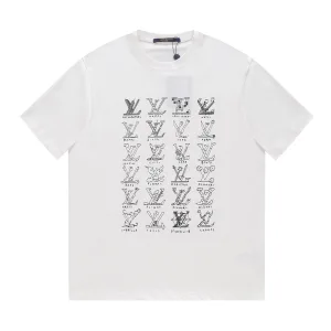 AAA High Quality Louis Vuitton Short-Sleeved T-Shirt Red Spring Summer