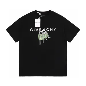 Super Clone AAA Givenchy Short-Sleeved T-Shirt Black Cotton Pure High-End Quality Spring Early