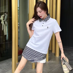 1:1 High Quality Dior Jacquard Short-Sleeved Shirt