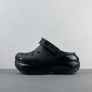 Super Clone Crocs Sandals Black Rubber Outsole Summer