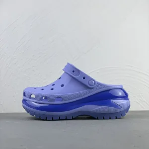 High Quality Crocs Sandals Purple Rubber Outsole Summer