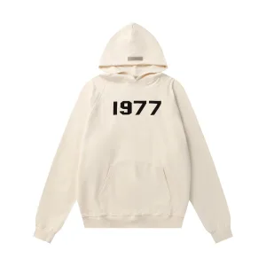 Designer Fear Of God Hoodie Black Cotton Pure
