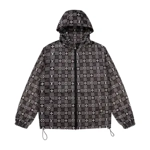 Luxury Louis Vuitton Coat Red Nylon Woven Fabric