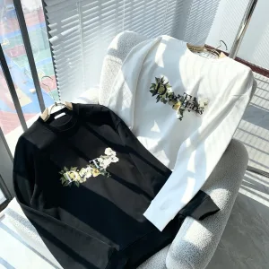 High Quality Dior Cotton Long-Sleeved Sweatshirt For Fall