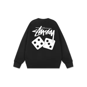 High Quality Stussy Sweatshirt Ash Cotton Pure Combed Streetwear Autumn Early