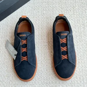 Designer Ermenegildo Zegna Deerskin Sneakers