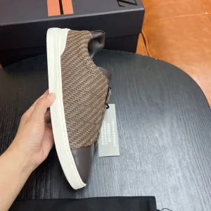 Luxury Zegna Calfskin Sneakers
