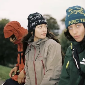 AAA Archaeopteryx Beanie Black Jacquard Autumn Winter