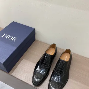 Luxury High Quality Dior Cowhide Leather Shoes