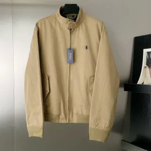 Luxury Ralph Lauren Outerwear Red Cotton Pure Relaxed Fit Embroidery