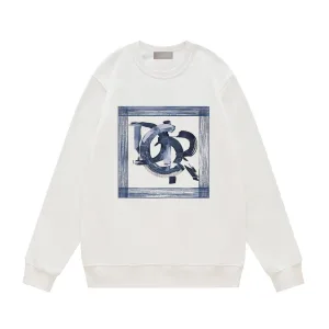 Super Clone Luxury Dior Hoodie Black Cotton Autumn Winter