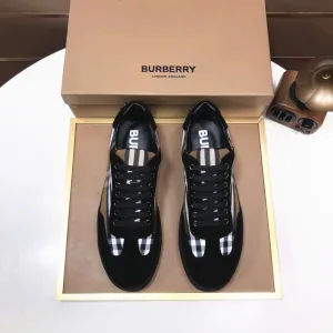 Luxury High Quality Burberry Cowhide Sneakers