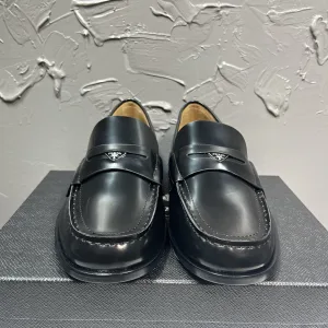 Luxury Prada Cowhide Loafers For Spring