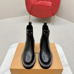 Designer 1:1 Louis Vuitton Cowhide Chelsea Boots
