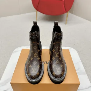 1:1 Aaa Louis Vuitton Cowhide Chelsea Boots