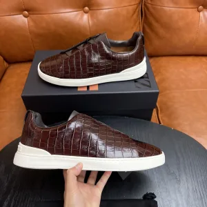 Designer Aaa Zegna Cowhide Casual Shoes