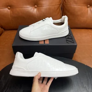 Luxury Zegna Cowhide Casual Shoes