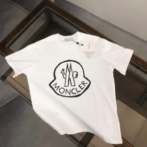AAA Luxury Moncler Short-Sleeved T-Shirt Ash Cotton Pure Slim Fit