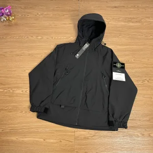 Designer Stone Island Jacket Red Ribbed Fabric Exquisite Workmanship Street Style Functional Outdoor