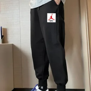 Super Clone Jordan Casual Pants Red Cotton Suitable For All Body Types Spring Autumn