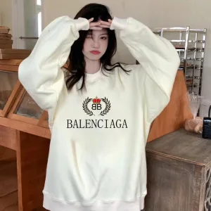 Designer Reps Balenciaga Sweatshirt Red Cotton Fleece Winter