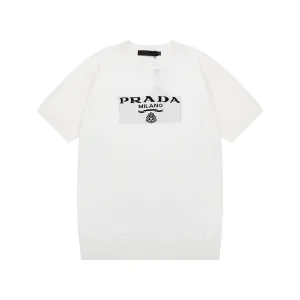 Designer Aaa Prada Knit Fabric Sweater For Spring