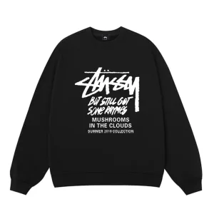 AAA High Quality Stussy Sweatshirt Red Cotton Fleece Summer Winter