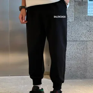 AAA Balenciaga Casual Pants Red Cotton Suitable For All Body Types Spring Autumn