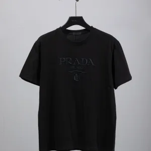 1:1 Prada Cotton Short-Sleeved T-Shirt