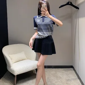 High Quality Luxury Miu Miu Short-Sleeved Shirts For Spring
