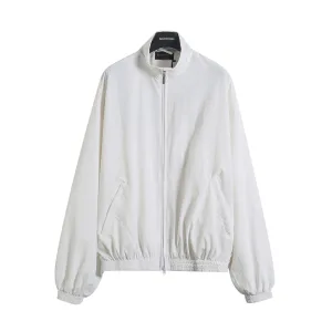 High Quality Balenciaga Jacket Ash Polyester Mesh Embroidery