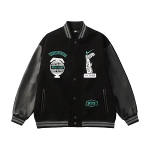 Designer Aaa Nike Leather Jacket