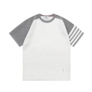 Designer Aaa Thom Browne Short-Sleeved Shirts For Spring
