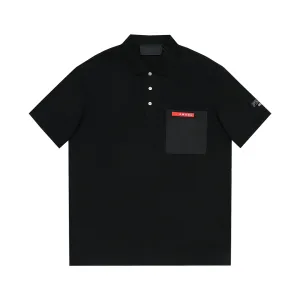 Aaa High Quality Prada Cotton Short-Sleeved Polo Shirt For Spring