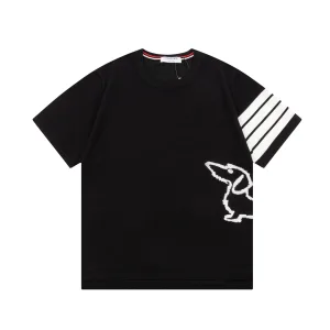 Aaa Thom Browne Knitted Fabric Short-Sleeved Shirts For Spring