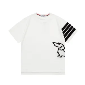 1:1 Thom Browne Knitted Fabric Short-Sleeved Shirts For Spring