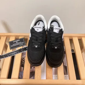 Super Clone Reps Chanel Casual Shoes Black Mesh Summer Early Breathable Patch