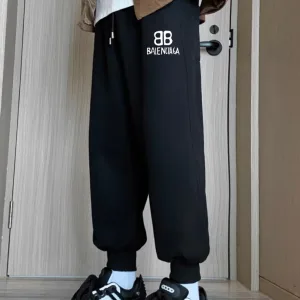 Super Clone Balenciaga Casual Pants Red Cotton Suitable For All Body Types Spring Autumn